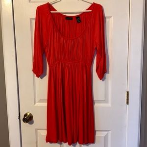 New York Company, Dress, Coral Red, Size Medium, Like New, Worn Once.
